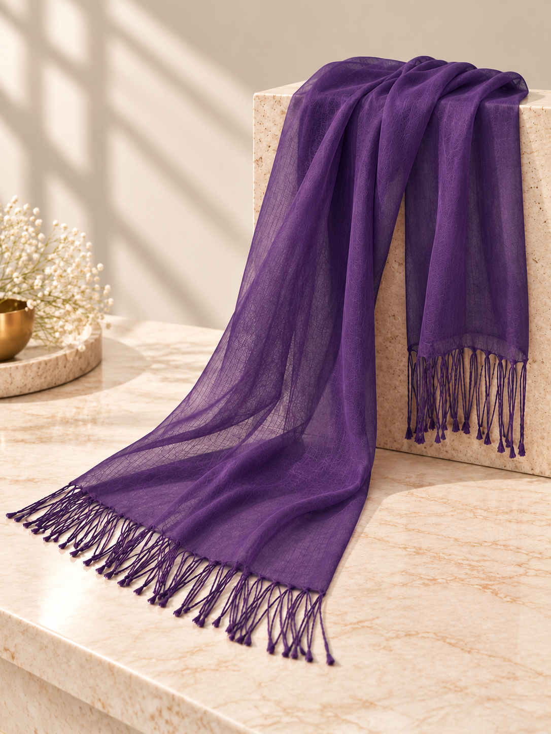 Basic Scarf with Tassles