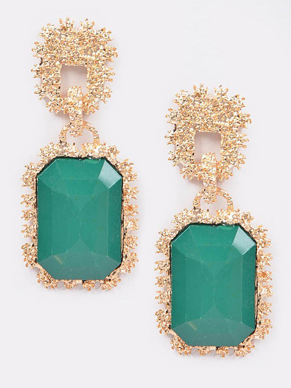 Bold Earrings with Gold Speckled Trim, earrings, product view