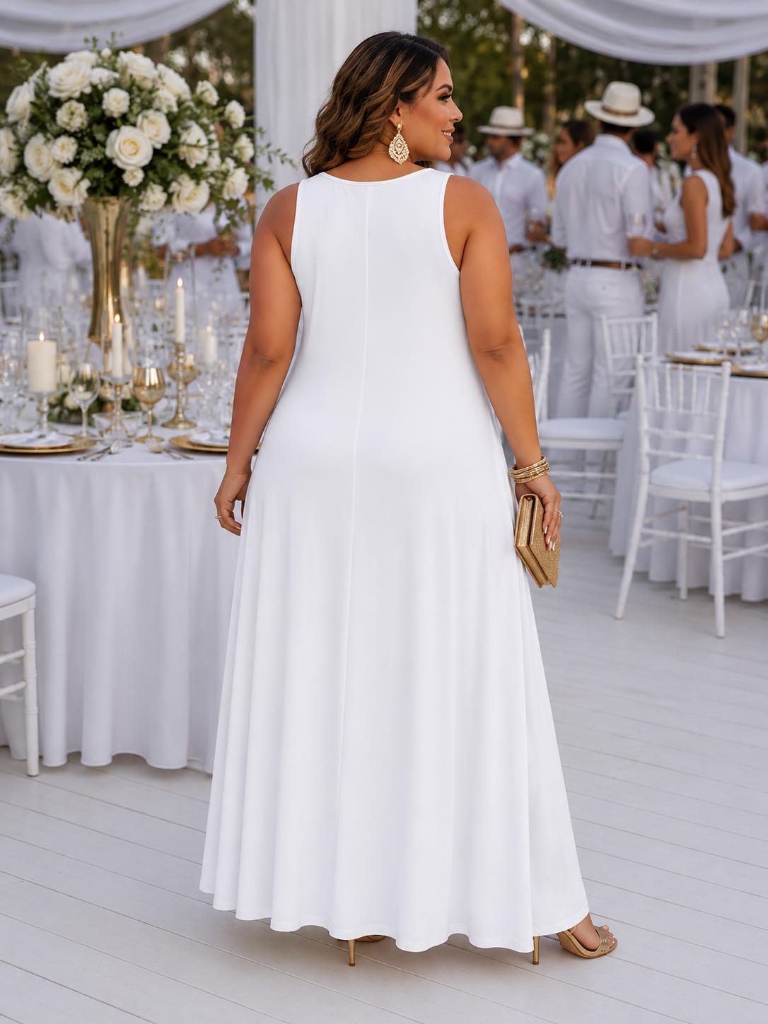 Serena Essential Plus Size Maxi Dress
