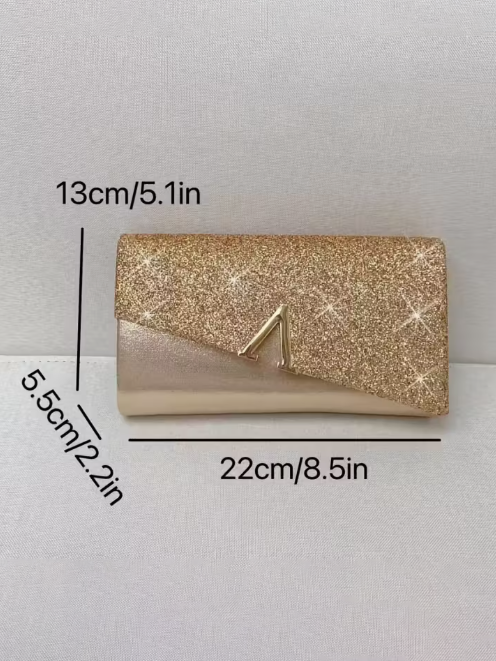 Sparkle And Shine Envelope Clutch, clutch, alternate view
