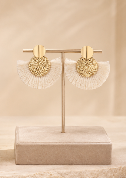 Fan Tassel Earrings