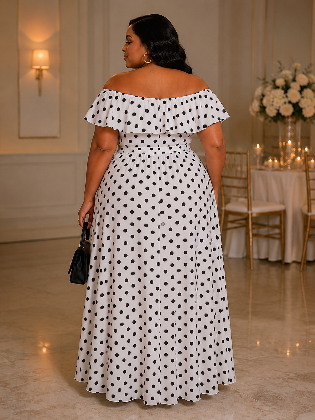 Polka Dot Bliss Plus Size Dress