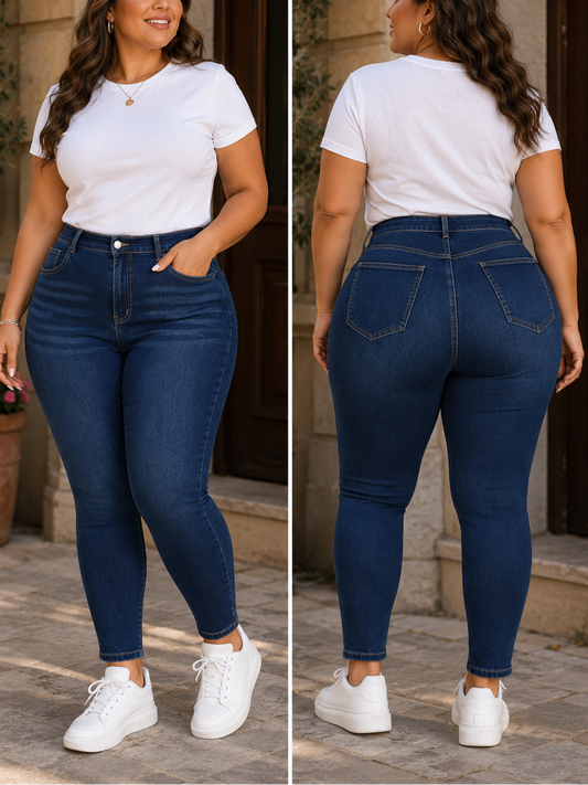 Nancy High Waisted Plus Size Jeans