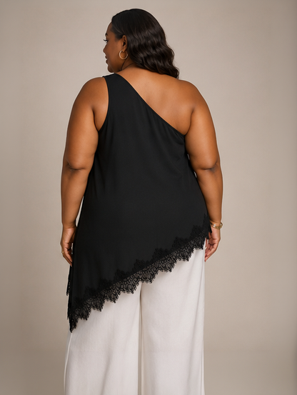 Sabrina One Shoulder Plus Size Top