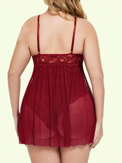 About Last Night Plus Size Lace Lingerie, plus size lingerie, alternate view