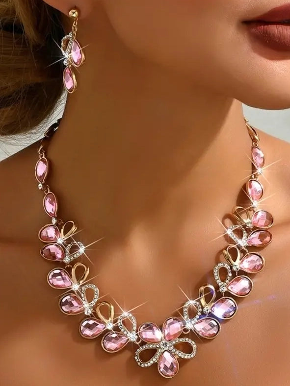 Avril Necklace & Earring Set, earrings, alternate view