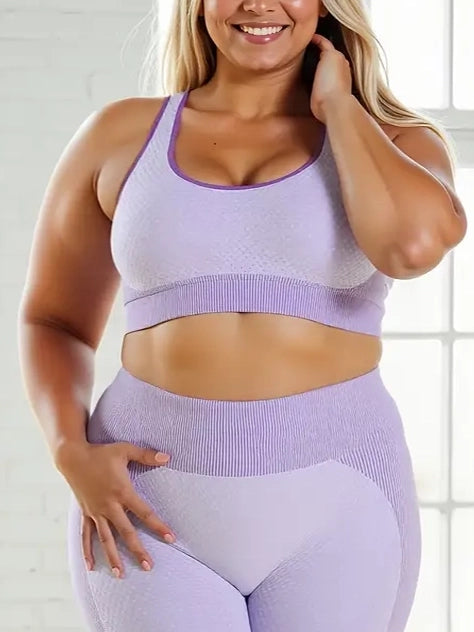 Azelea Plus Size Sports Bra by Run Free by Vee, plus size bra, front view