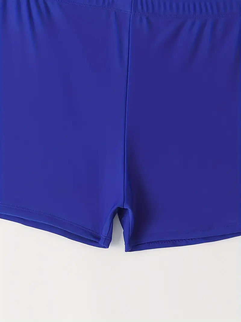 Charlotte Two-Piece Tankini Set Plus-Size Swimwear, plus size swimwear, styled view