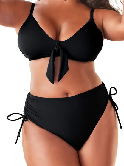 Delilah Two-Piece Bikini Plus-Size Swimwear, plus size swimwear, styled view