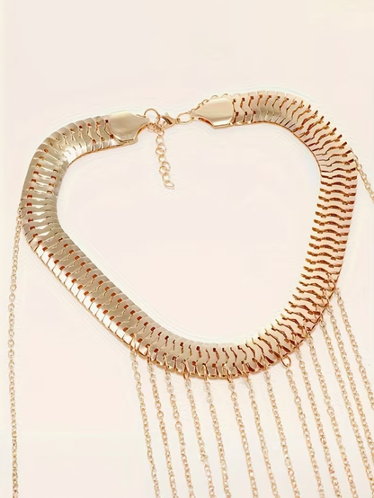 Draping Elegance Body Chain, jewelry, detail view