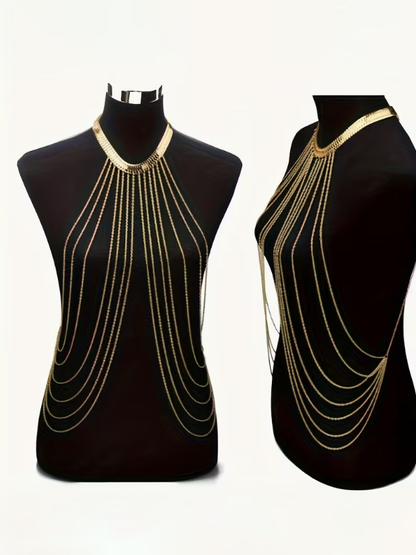 Draping Elegance Body Chain, jewelry, alternate view