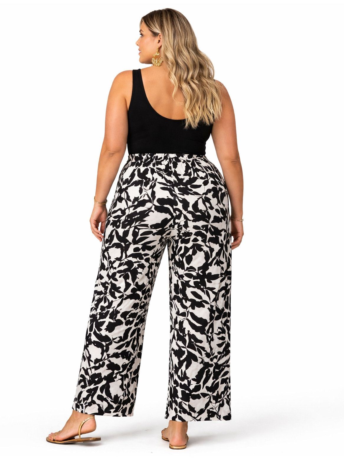 Emmy Tropical Plus Size Pant, plus size pants, alternate view