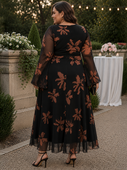 Fiona Mesh Plus Size Dress