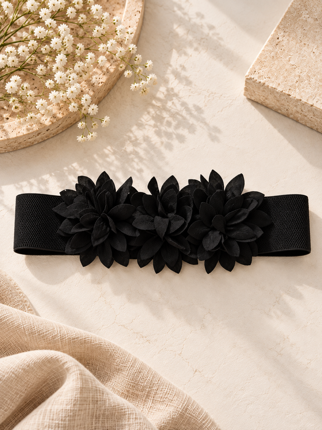 Flower Detail Plus Size Belt