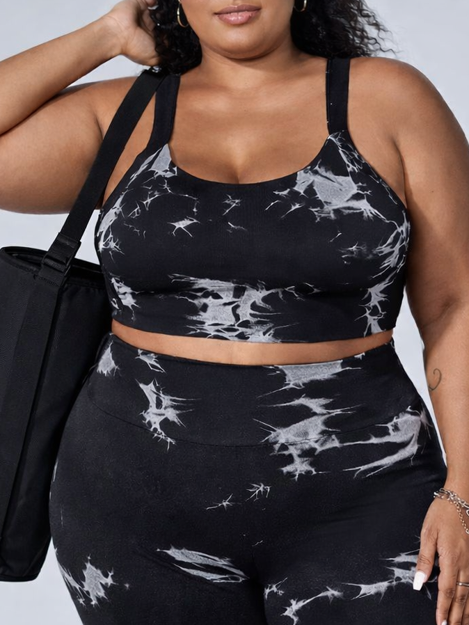 Hazel Active Plus Size Bra by Run Free by Vee, plus size bra, front view