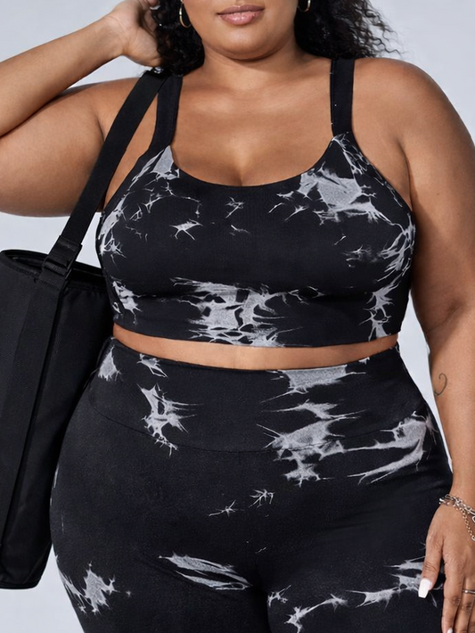 Hazel Active Plus Size Bra by Run Free by Vee, plus size bra, front view