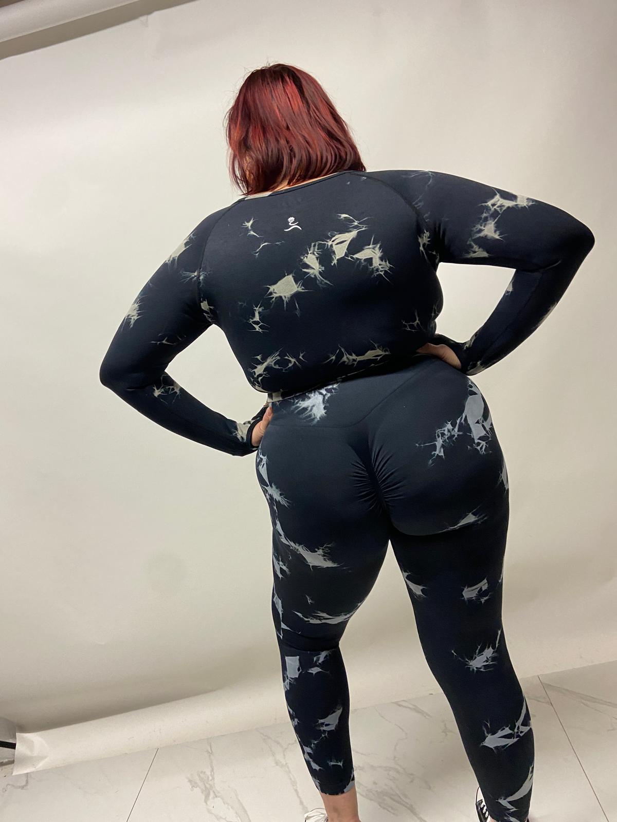Hazel Plus Size Butt Lift Leggings by Run Free by Vee, plus size leggings, styled view