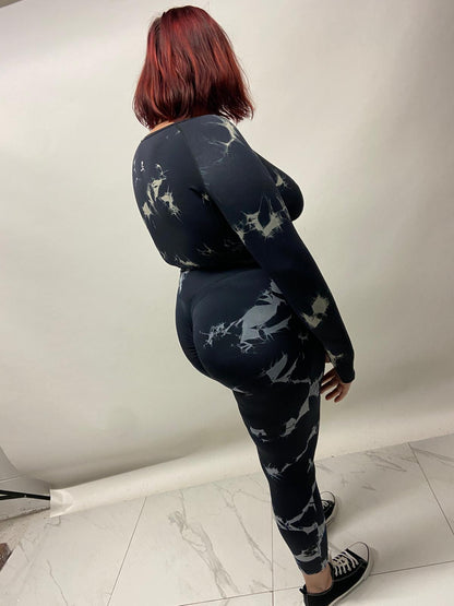 Hazel Plus Size Butt Lift Leggings by Run Free by Vee, plus size leggings, detail view