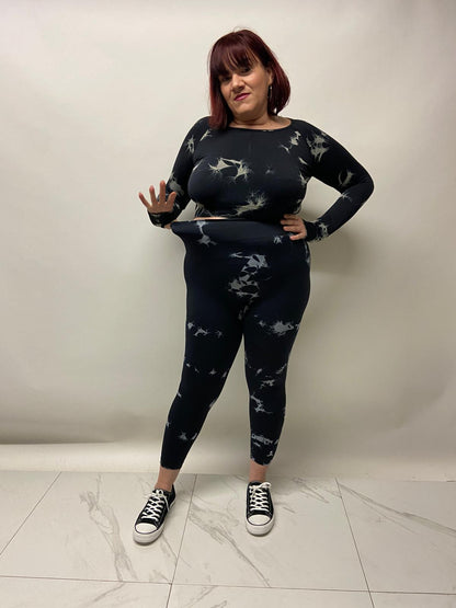 Hazel Plus Size Butt Lift Leggings by Run Free by Vee, plus size leggings, product view