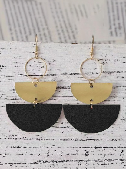 Modern Geo Statement Earrings, earrings, alternate view