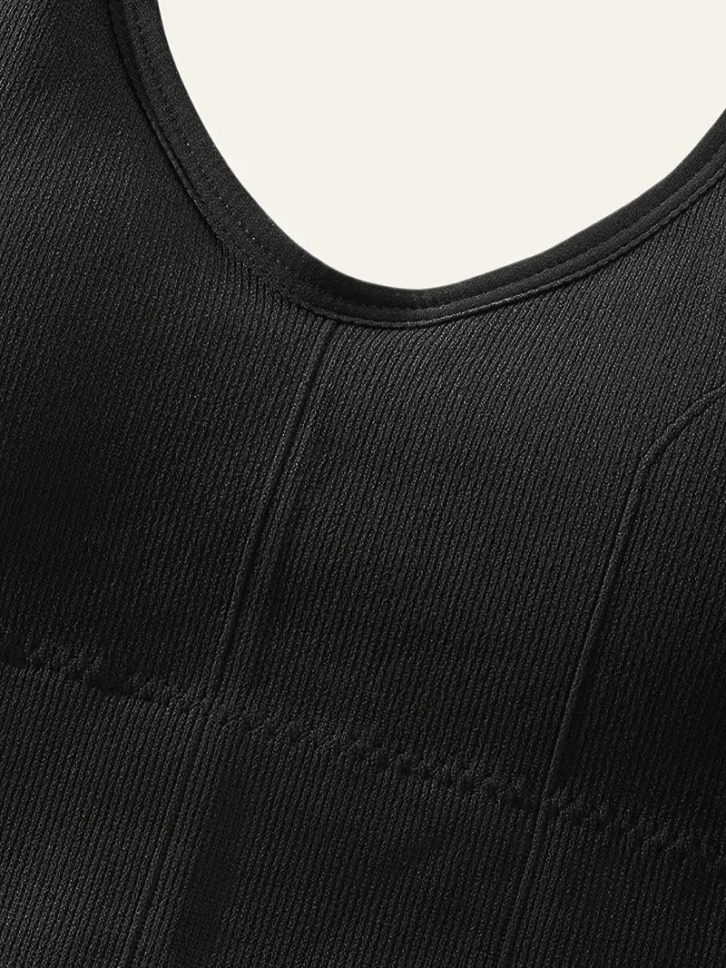 Rosalie Ribbed Plus Size Bralette by Run Free by Vee, plus size bra, product view