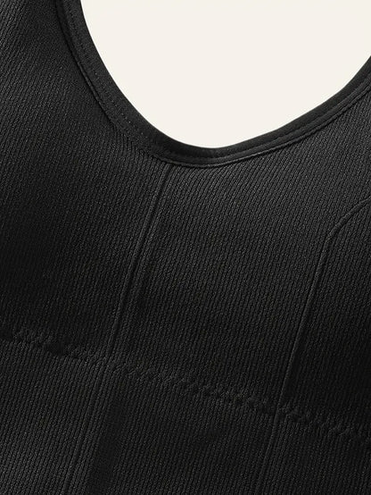 Rosalie Ribbed Plus Size Bralette by Run Free by Vee, plus size bra, product view