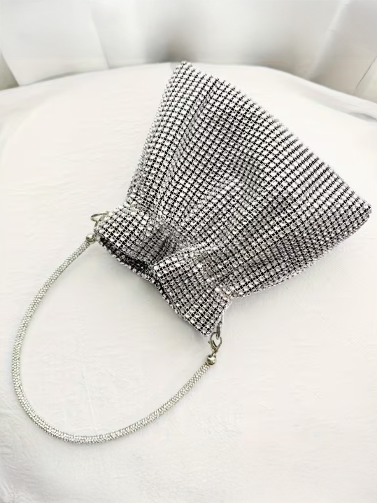 Rhinestone Bucket Evening Bag, bag, alternate view