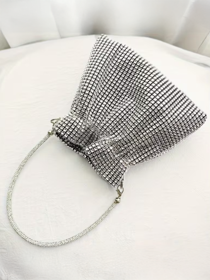 Rhinestone Bucket Evening Bag, bag, alternate view