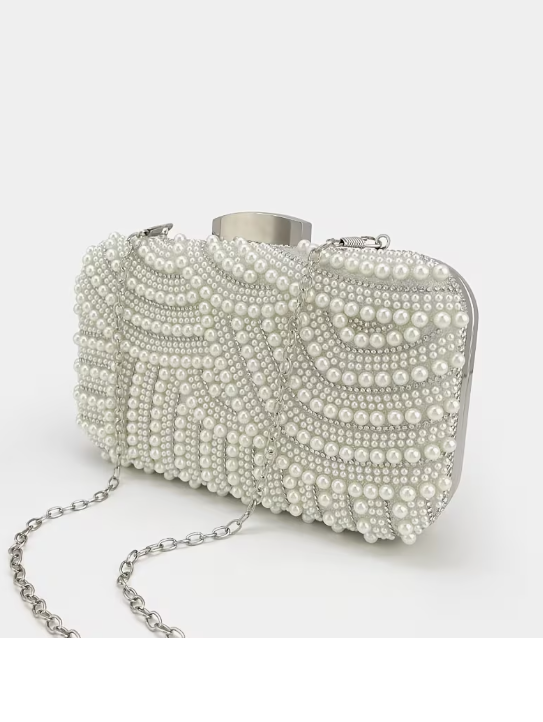 Pearl Embellished Clutch