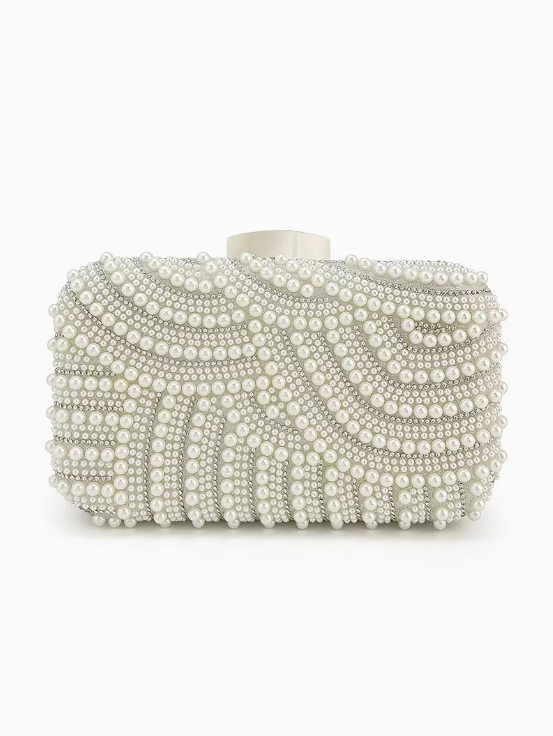 Pearl Embellished Clutch
