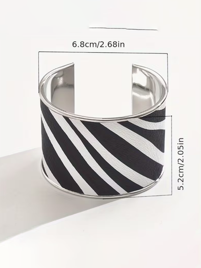 Zebra Cuff Bracelet
