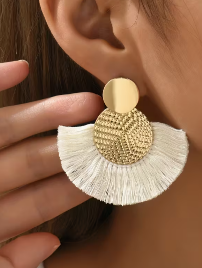 Fan Tassel Earrings