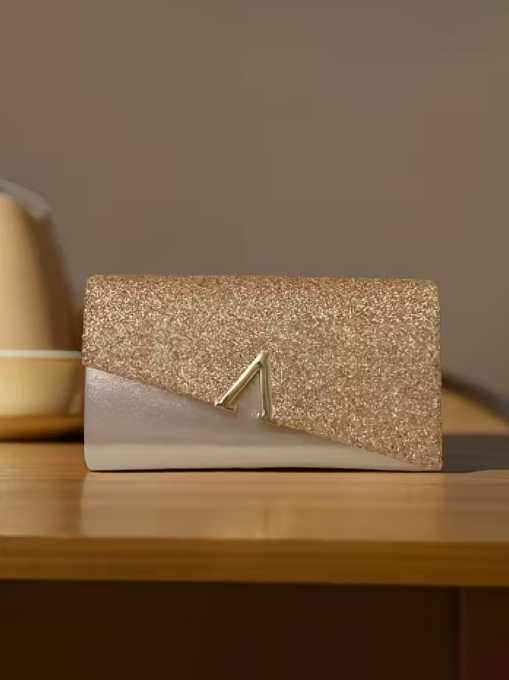 Sparkle And Shine Envelope Clutch, clutch, front view
