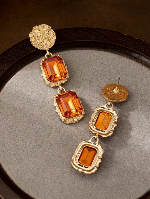 Square Drop Earrings