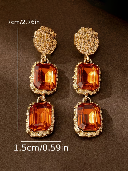 Square Drop Earrings