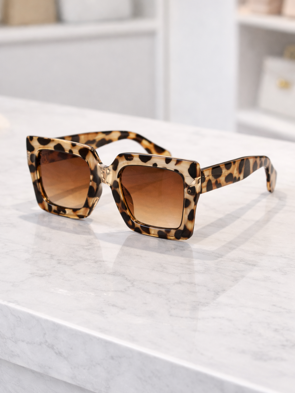 Statement Oversized Square Sunglasses, sunglasses, alternate view