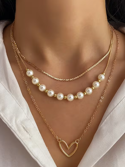 Timeless Elegance in Layers Necklace Set alternate view