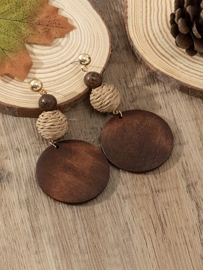 Wooden Layered Earrings