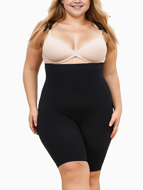 Ziba Plus Size Shapewear Shorts, plus size shorts, detail view