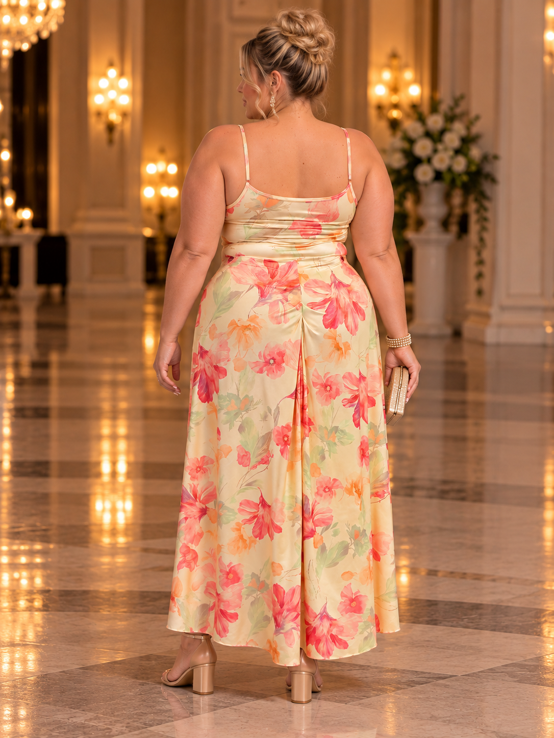 Elaine Floral Plus Size Dress