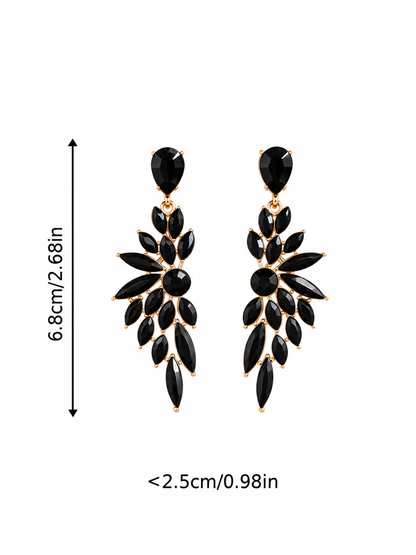 Dramatic Crystal Earrings