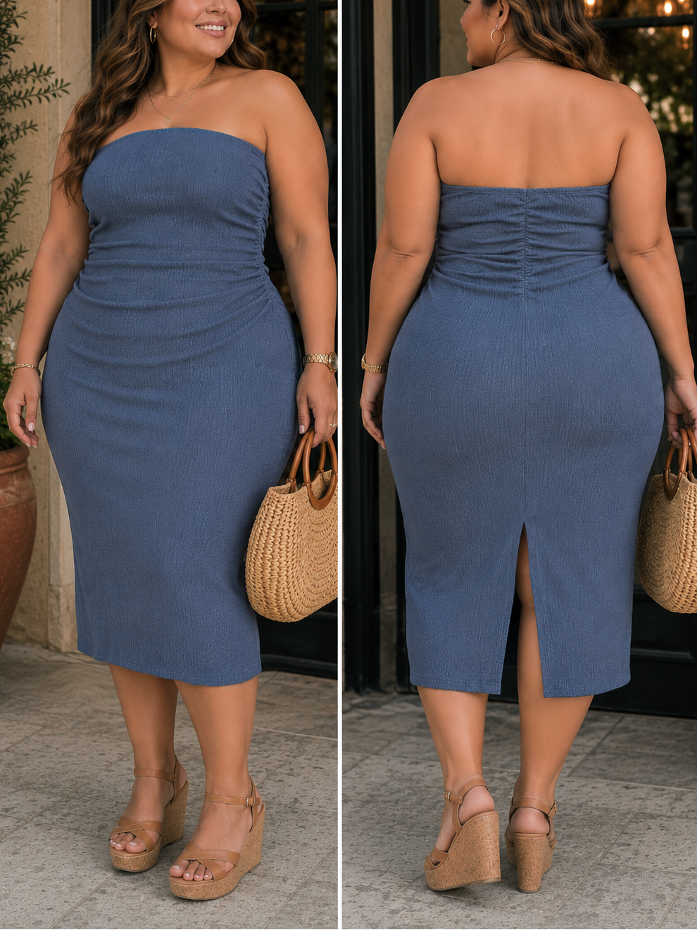 Ronnie Strapless Plus Size Dress